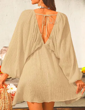 Rochie scurta SHEIN, crem