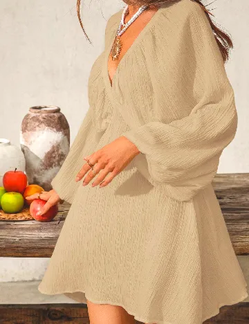 Rochie scurta SHEIN, crem