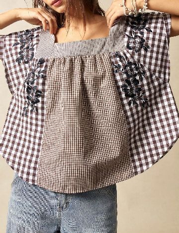 Bluza Oversize SHEIN, maro