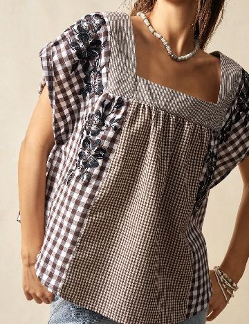 Bluza Oversize SHEIN, maro