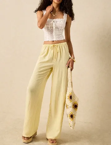 Pantaloni SHEIN, galben