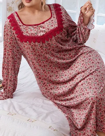 Rochie de noapte SHEIN CURVE, floral print