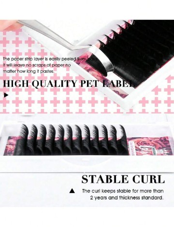 Gene false 8-15 mm SHEIN, negru