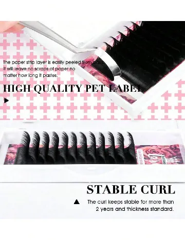 Gene false 8-15 mm SHEIN, negru