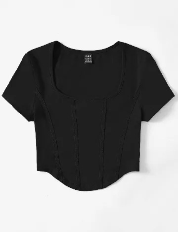 Top SHEIN, negru