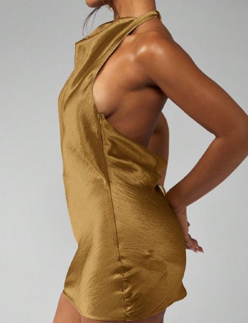 Rochie scurta Missguided, auriu