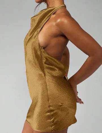 Rochie scurta Missguided, auriu