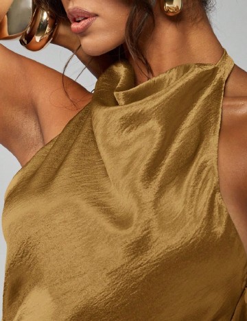 Rochie scurta Missguided, auriu