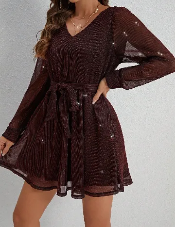 Rochie scurta SHEIN, maro