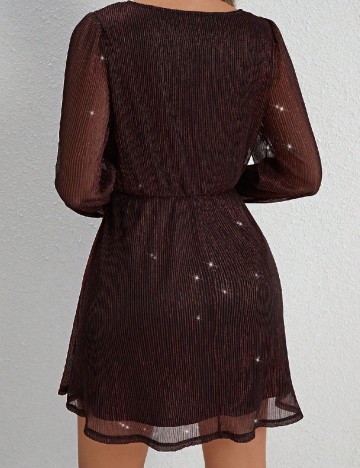 Rochie scurta SHEIN, maro