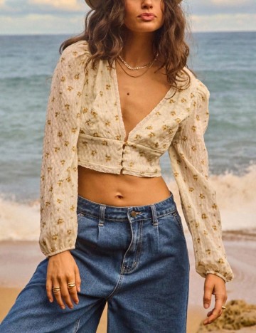 Top Aralina, floral print