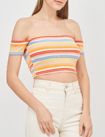 Top Bershka, mix culori