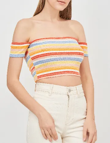 Top Bershka, mix culori