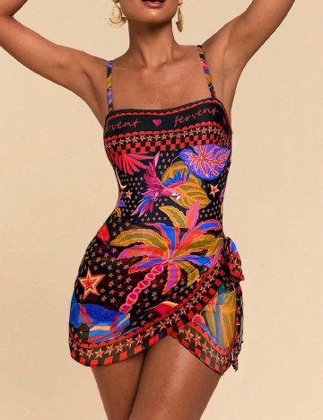 Costum de baie SHEIN, mix culori