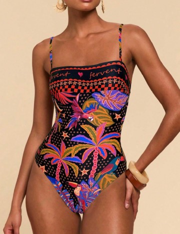 Costum de baie SHEIN, mix culori