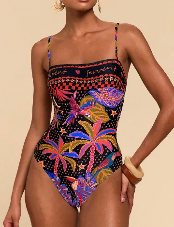 Costum de baie SHEIN, mix culori