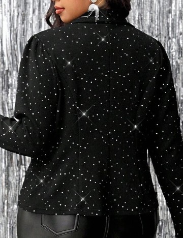 Blazer SHEIN CURVE, negru