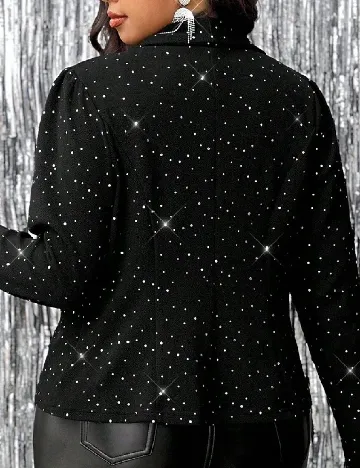 Blazer SHEIN CURVE, negru