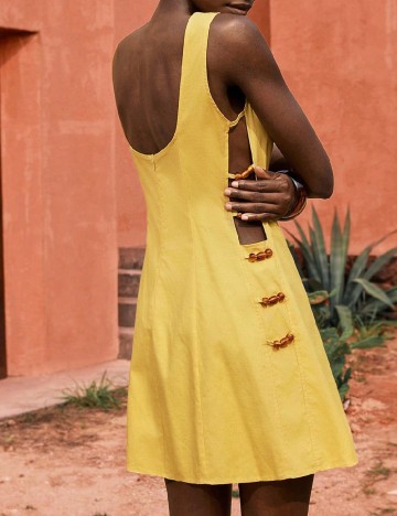 Rochie scurta SHEIN, galben