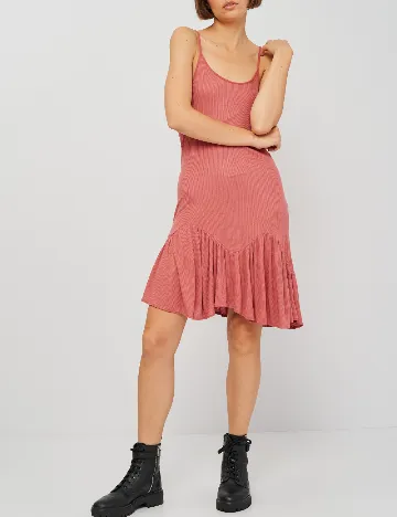 Rochie scurta Zara, roz pudra