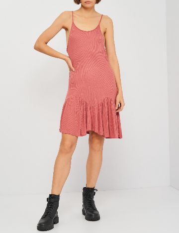 Rochie scurta Zara, roz pudra