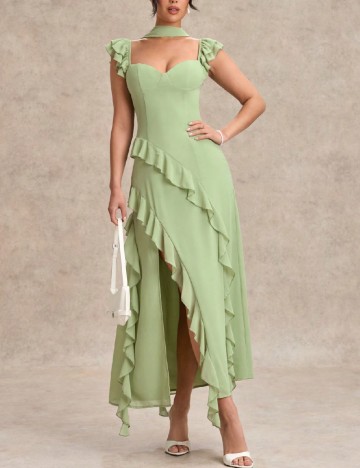 Rochie lunga SHEIN, verde