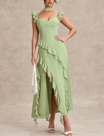Rochie lunga SHEIN, verde