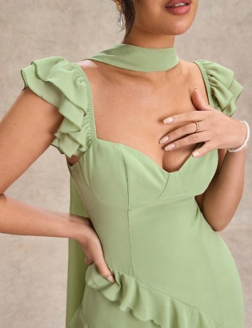 Rochie lunga SHEIN, verde
