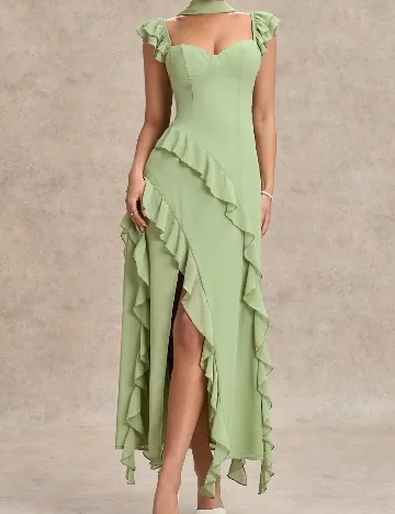 Rochie lunga SHEIN, verde