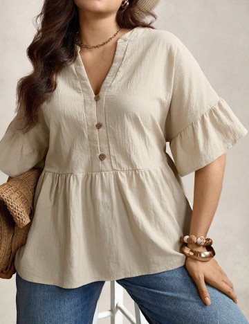 Bluza SHEIN CURVE, bej