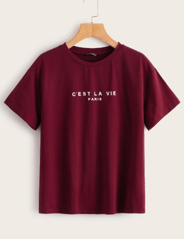 Tricou SHEIN, visiniu