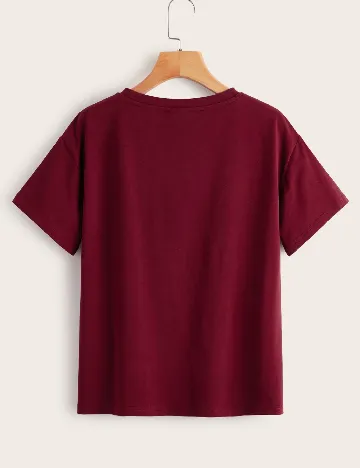 Tricou SHEIN, visiniu