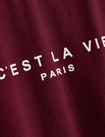 Tricou SHEIN, visiniu