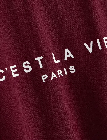 Tricou SHEIN, visiniu