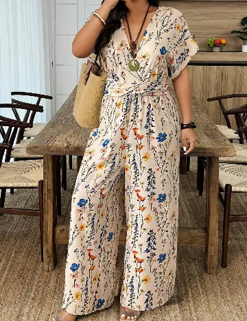 Salopeta SHEIN CURVE, floral print