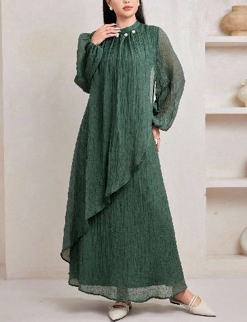 Rochie lunga SHEIN, verde