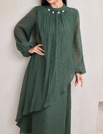 Rochie lunga SHEIN, verde
