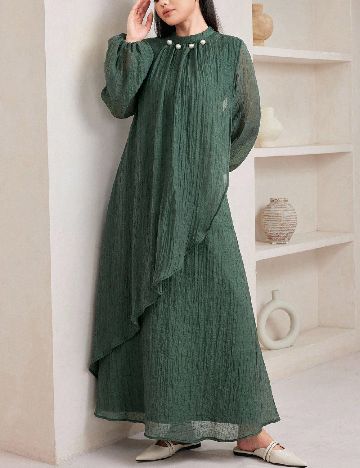 Rochie lunga SHEIN, verde