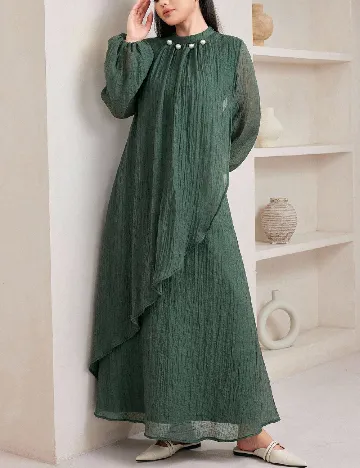 Rochie lunga SHEIN, verde