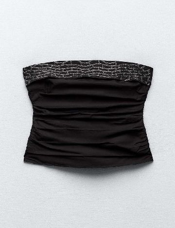 Top Zara, negru