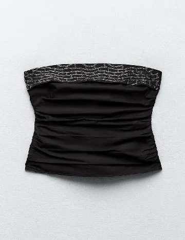 Top Zara, negru