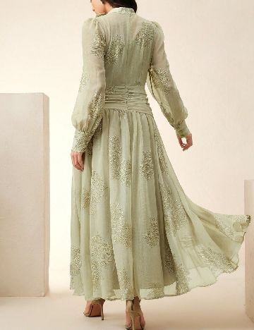 Rochie medie Anewsta, verde