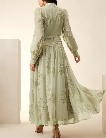 Rochie medie Anewsta, verde