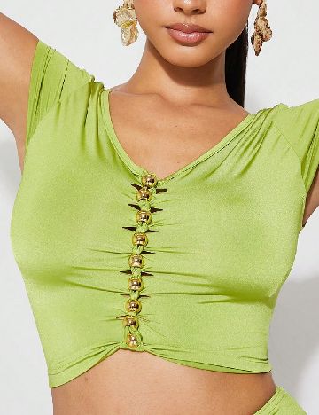 Top SHEIN, verde