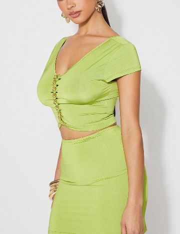 Top SHEIN, verde