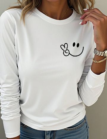 Bluza SHEIN CURVE, alb