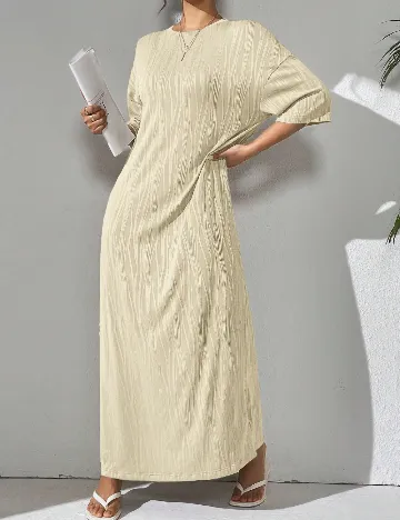 Rochie lunga SHEIN, crem