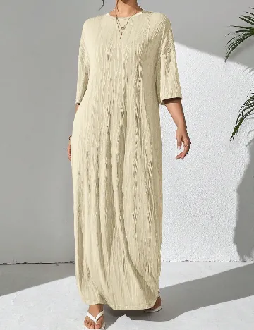 Rochie lunga SHEIN, crem