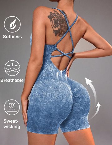 Salopeta SHEIN, albastru