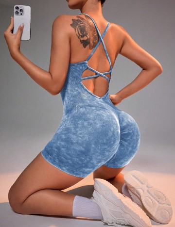 Salopeta SHEIN, albastru